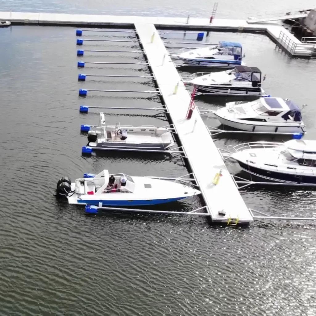Berths at the jetty